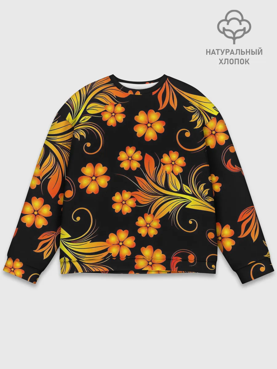 Мужской свитшот базовый / Хохлома