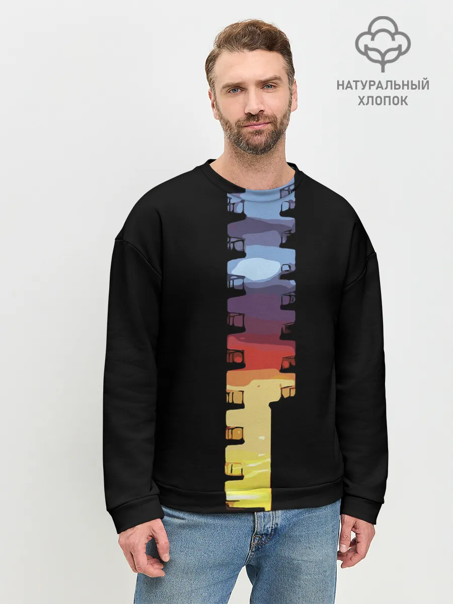 Мужской свитшот базовый / Балконы