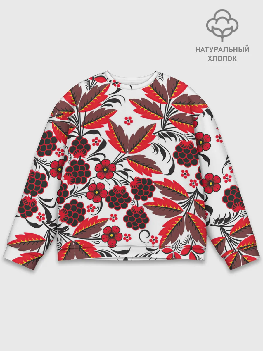 Мужской свитшот базовый / Хохлома
