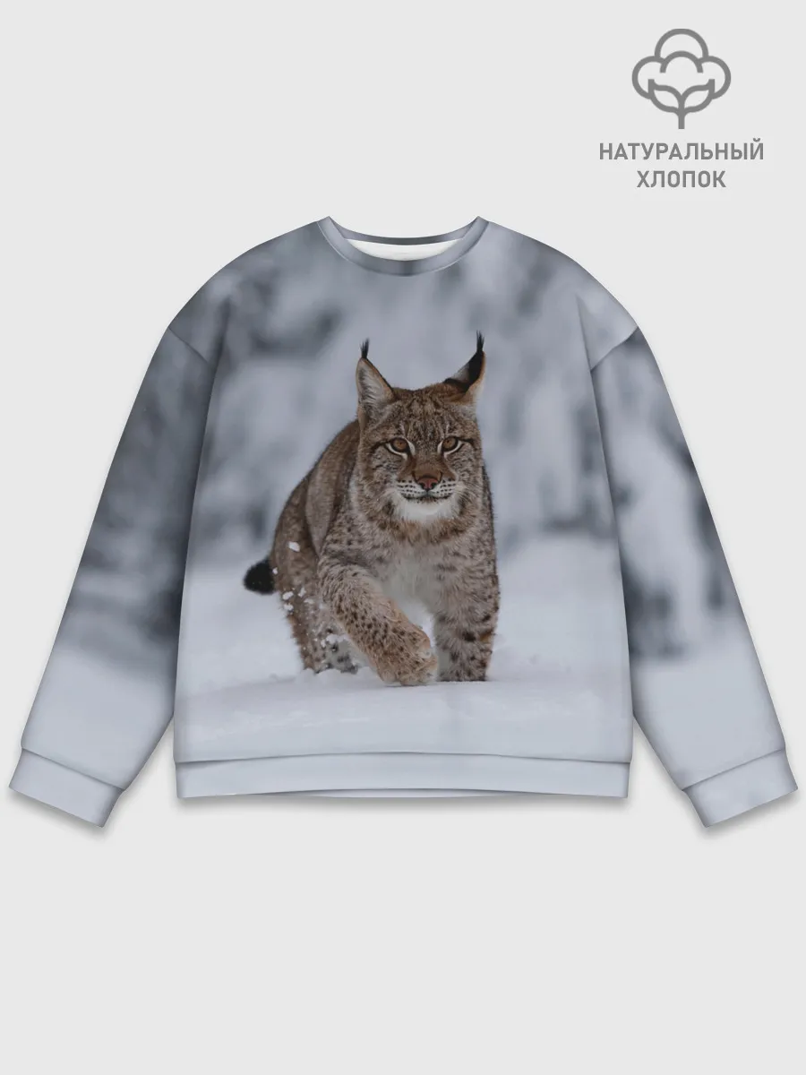 Мужской свитшот базовый / Рысь
