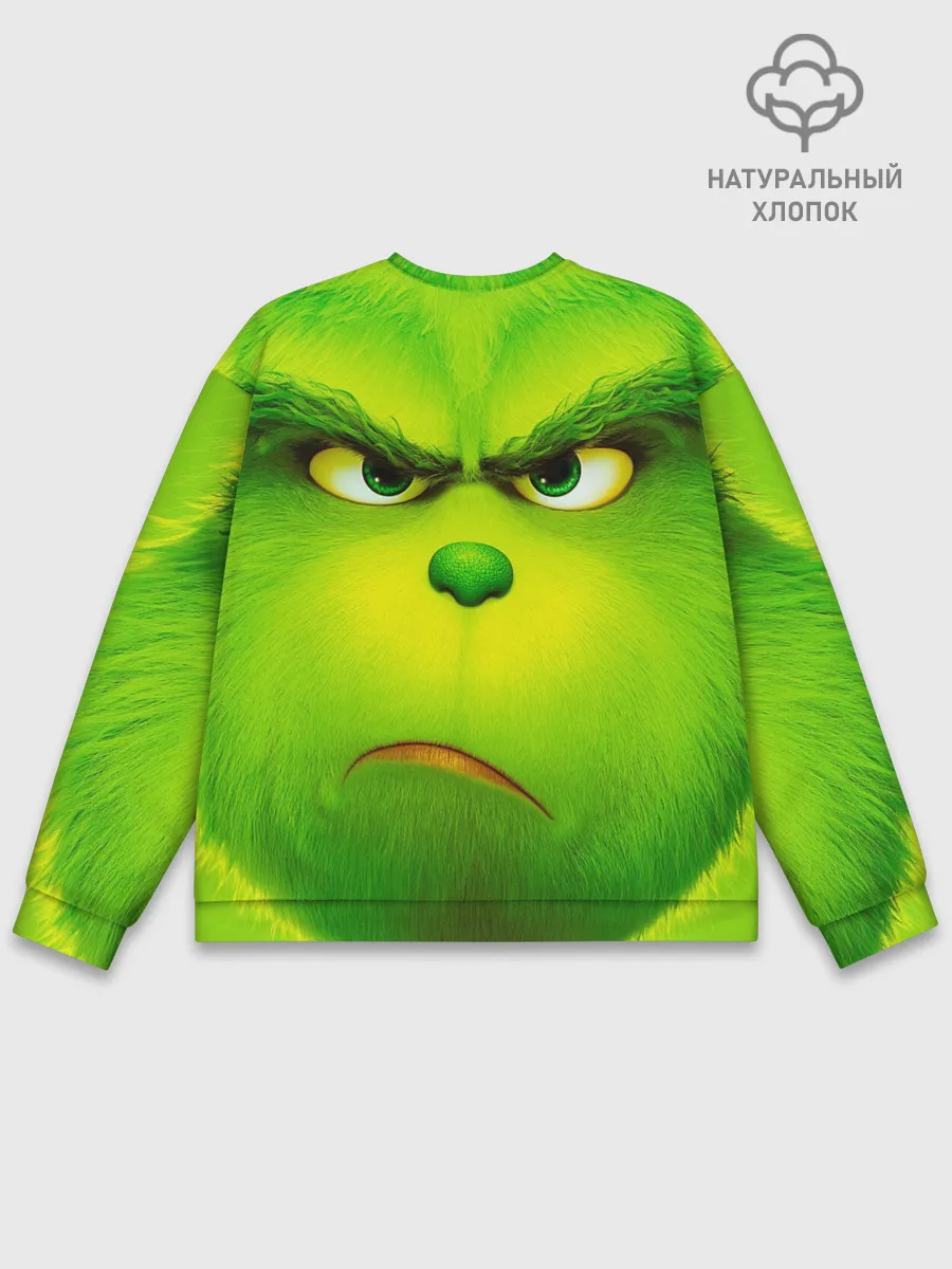 Мужской свитшот базовый / Гринч 3D/ The Grinch