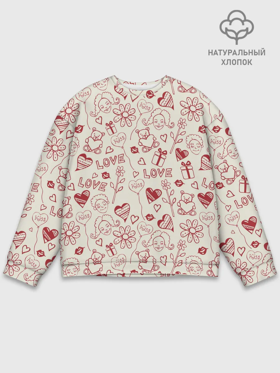 Мужской свитшот базовый / Текстура.