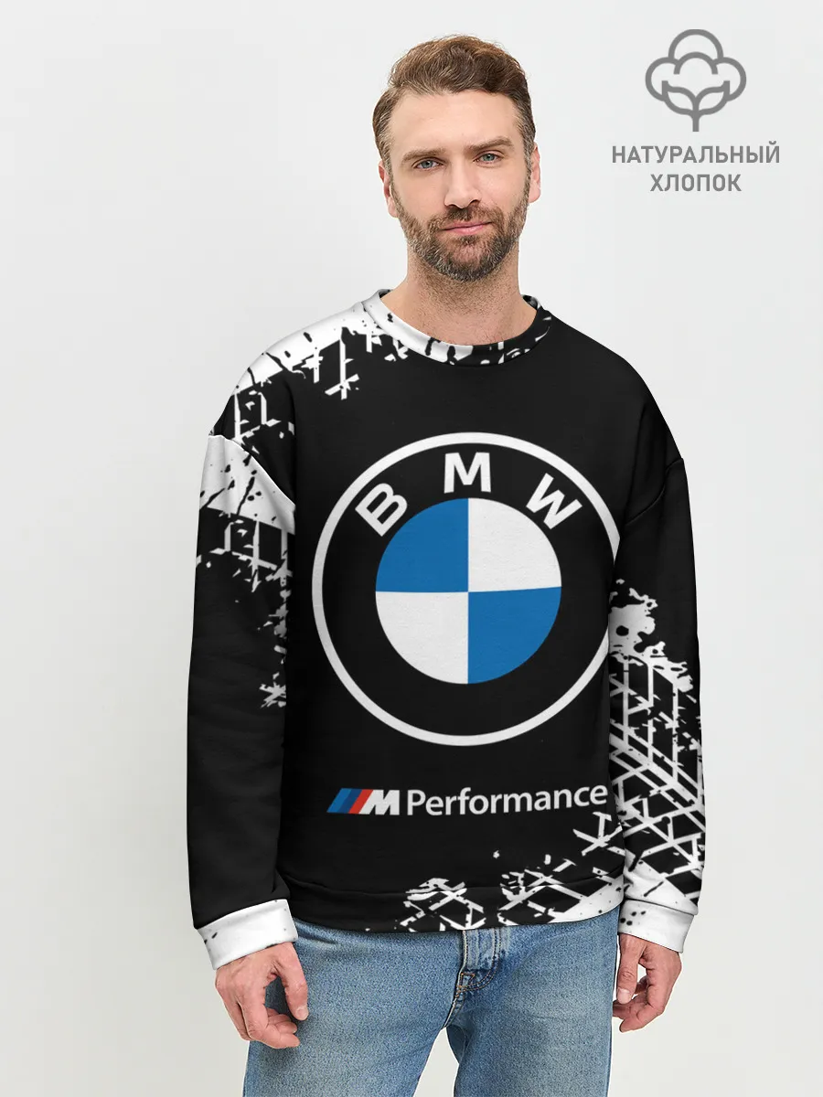 Мужской свитшот базовый / BMW / БМВ