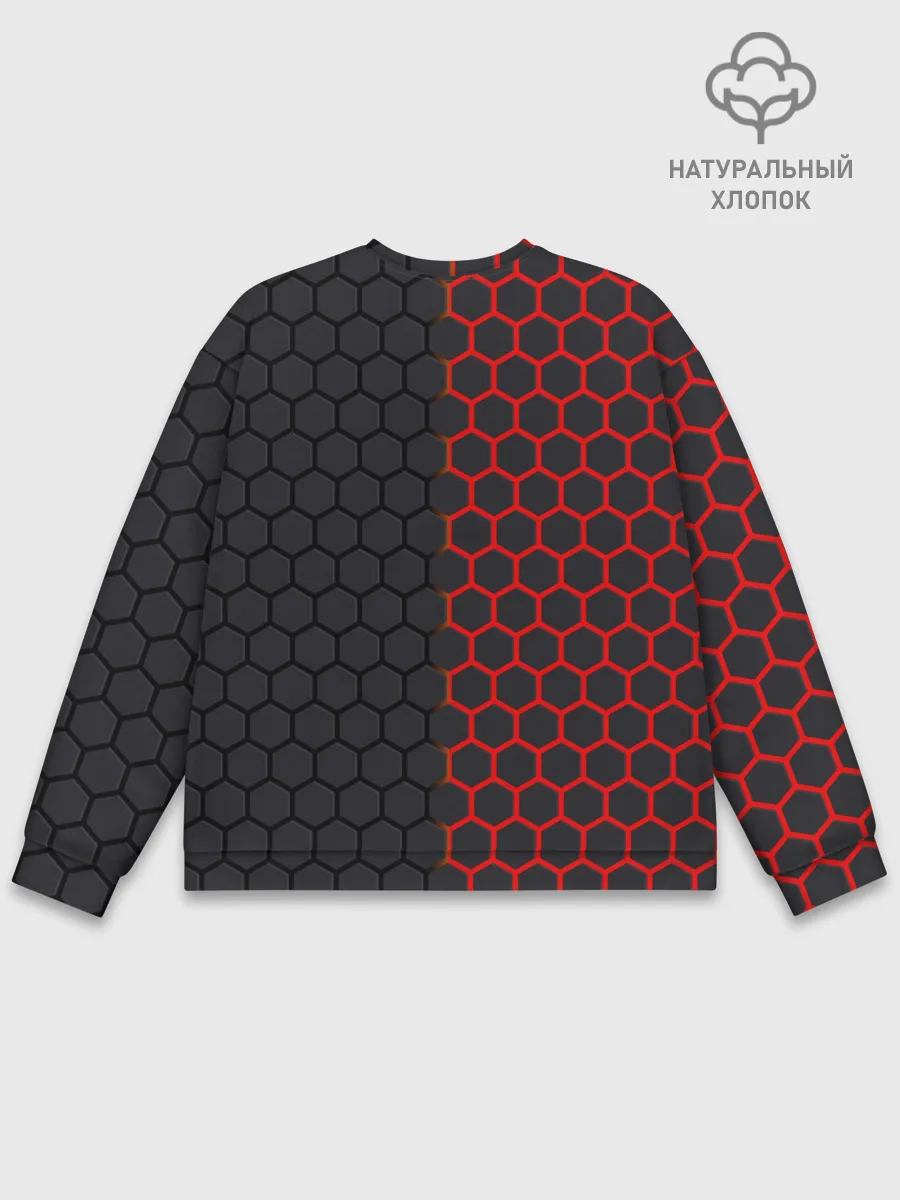 Мужской свитшот базовый / НЕОНОВЫЕ СОТЫ