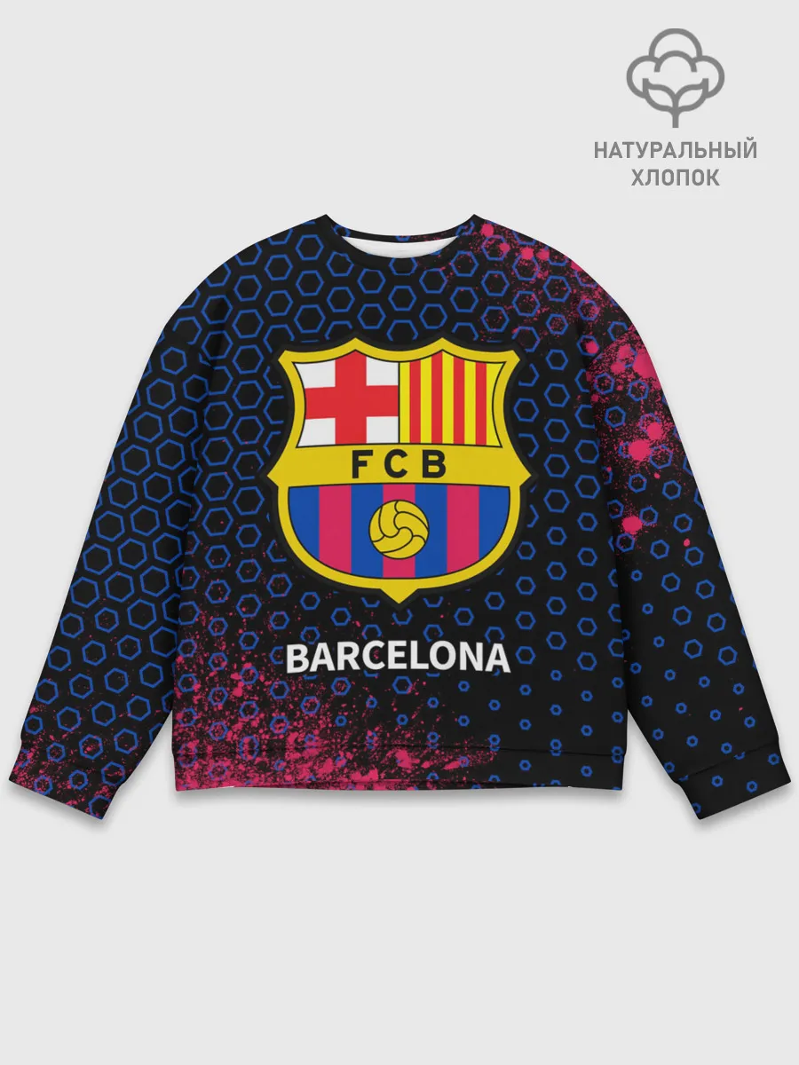 Мужской свитшот базовый / BARCELONA / БАРСЕЛОНА