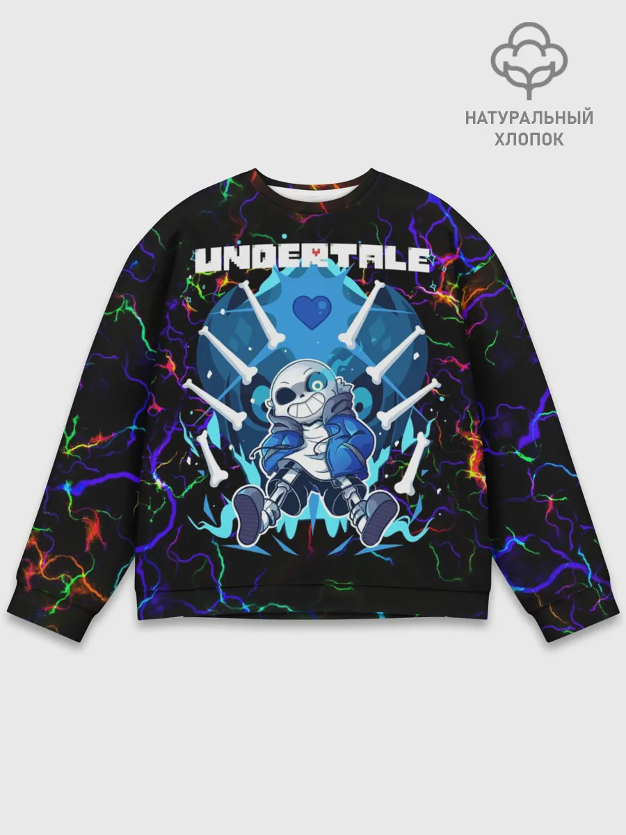 Мужской свитшот базовый / Undertale | Sans