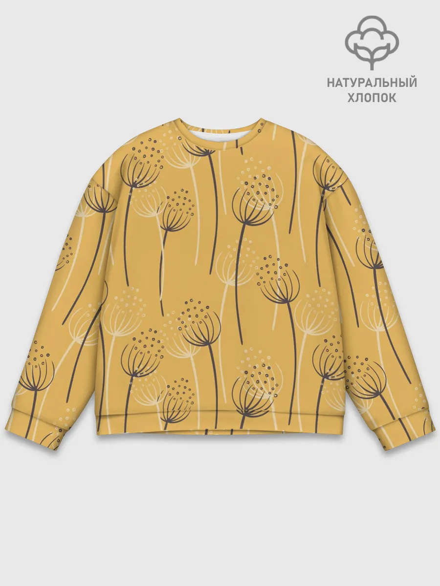Мужской свитшот базовый / Цветы
