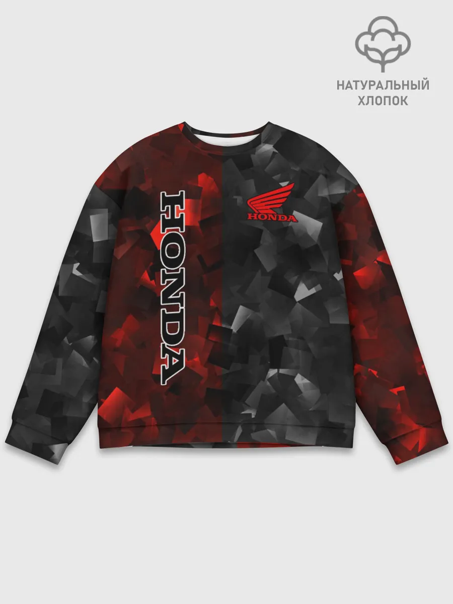 Мужской свитшот базовый / HONDA | RedBlack