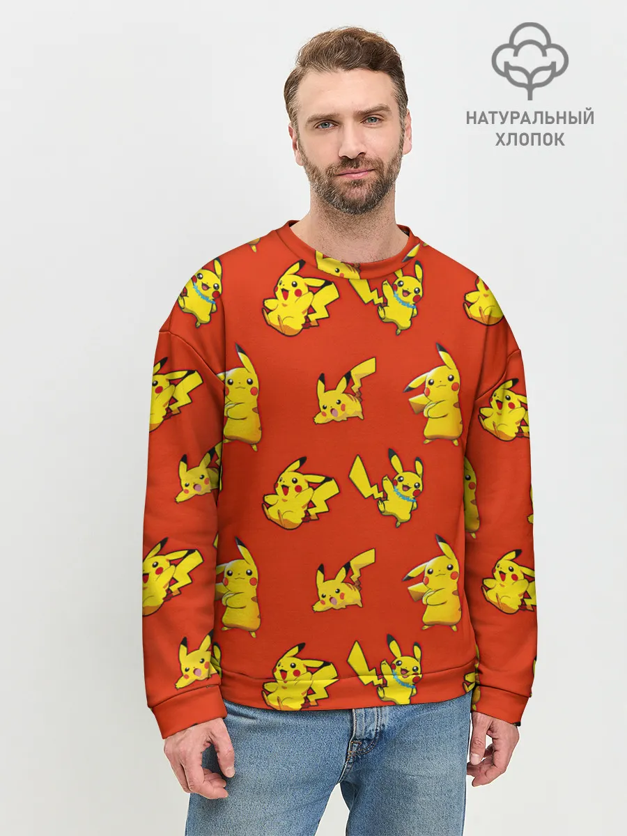 Мужской свитшот базовый / Пикачу