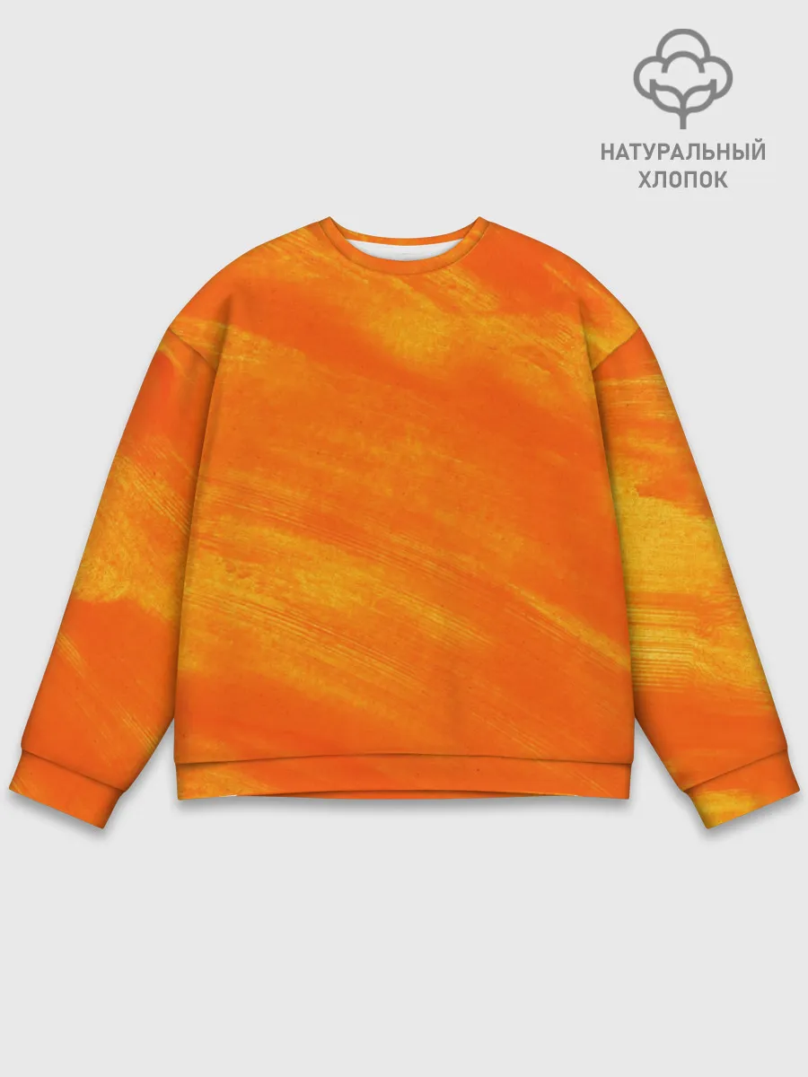 Мужской свитшот базовый / ОРАНЖЕВАЯ КРАСКА