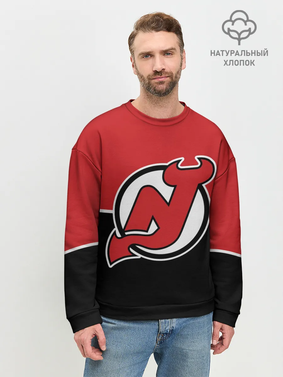 Мужской свитшот базовый / New Jersey Devils
