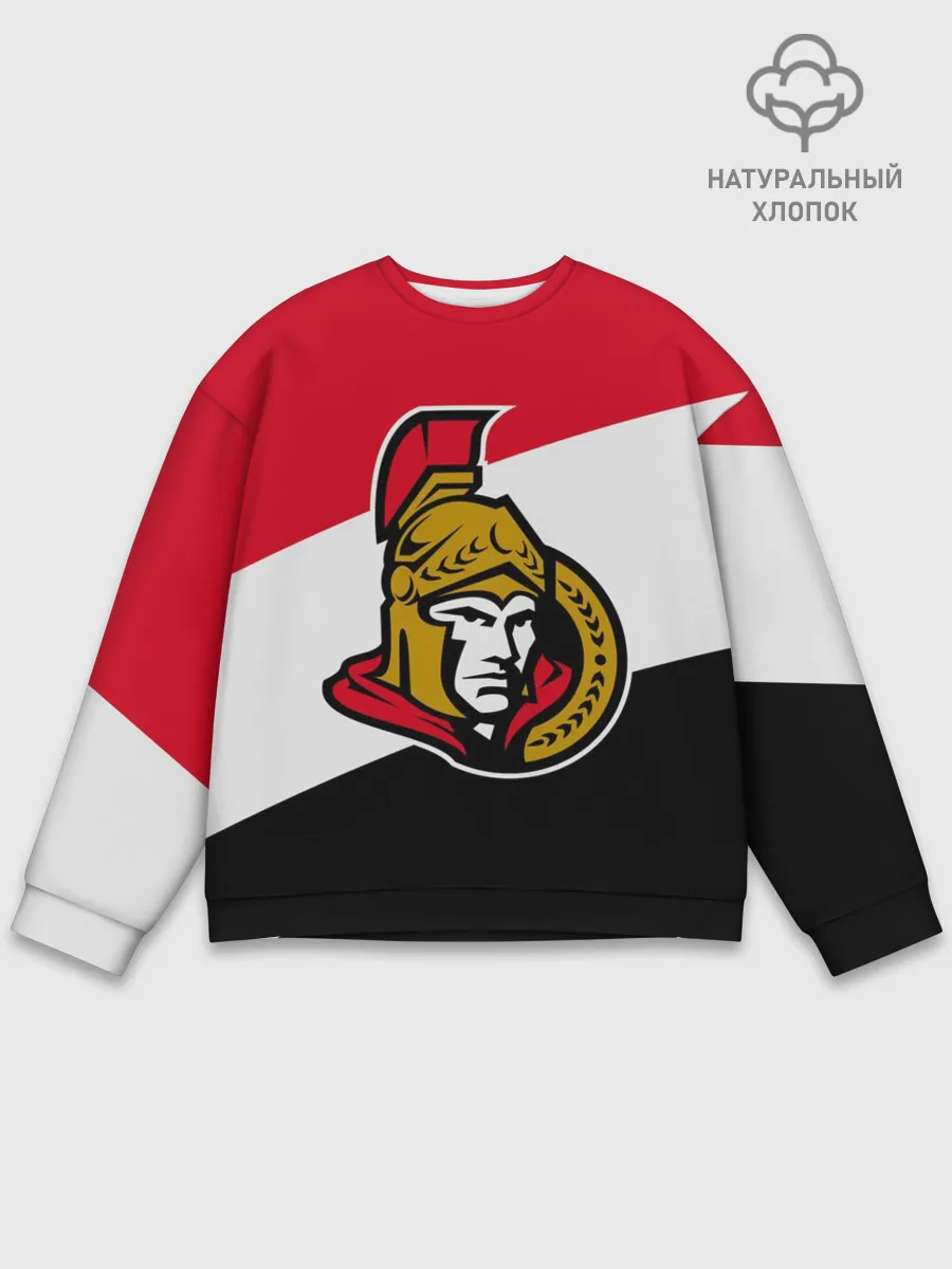 Мужской свитшот базовый / Оттава Сенаторз