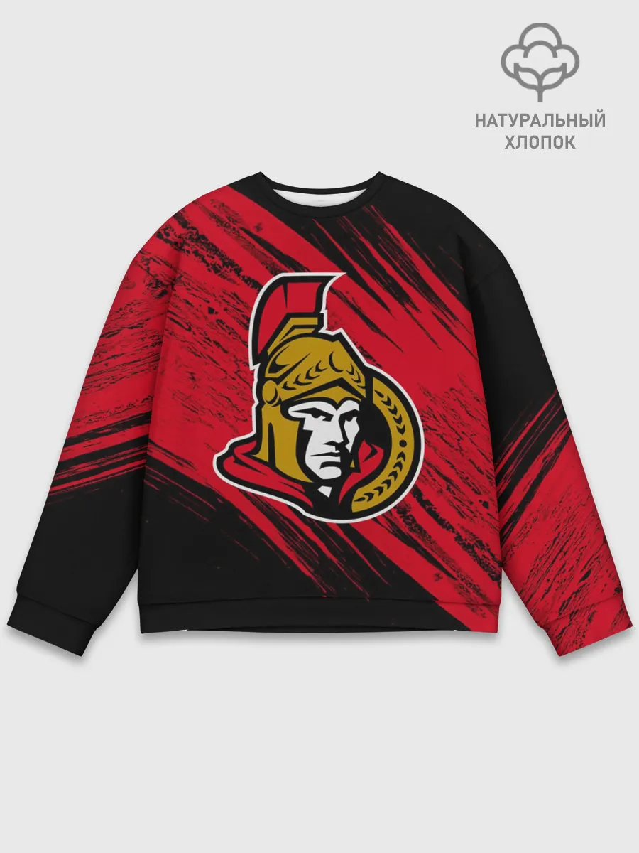 Мужской свитшот базовый / Оттава Сенаторз