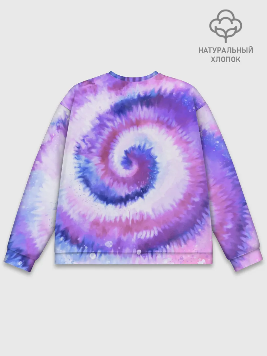 Мужской свитшот базовый / TIE-DYE PURPLE