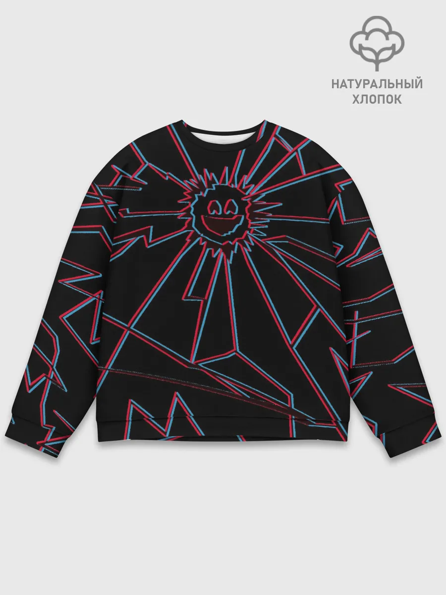 Мужской свитшот базовый / ЧЕРНОЕ ЗЕРКАЛО