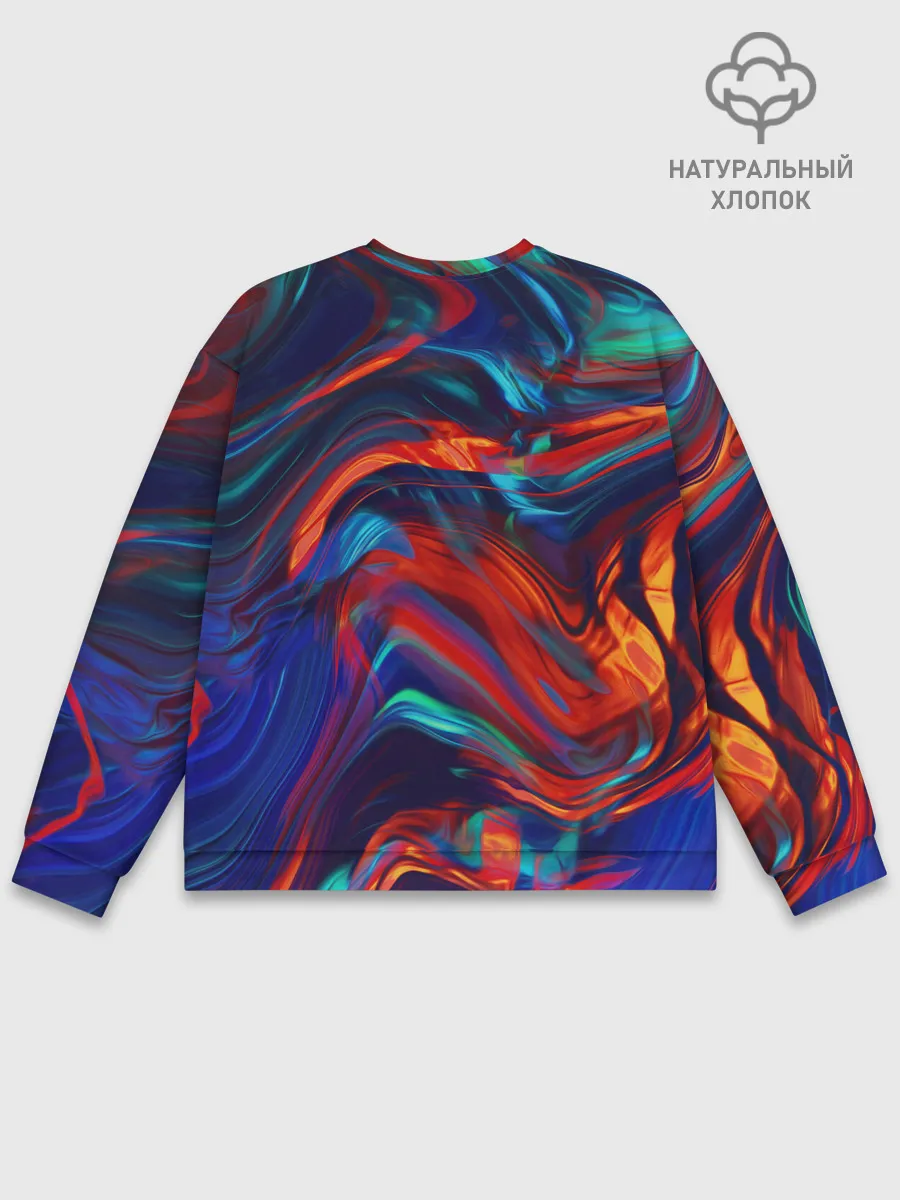 Мужской свитшот базовый / Абстракция краски