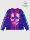 Мужской свитшот базовый / Skull glitch