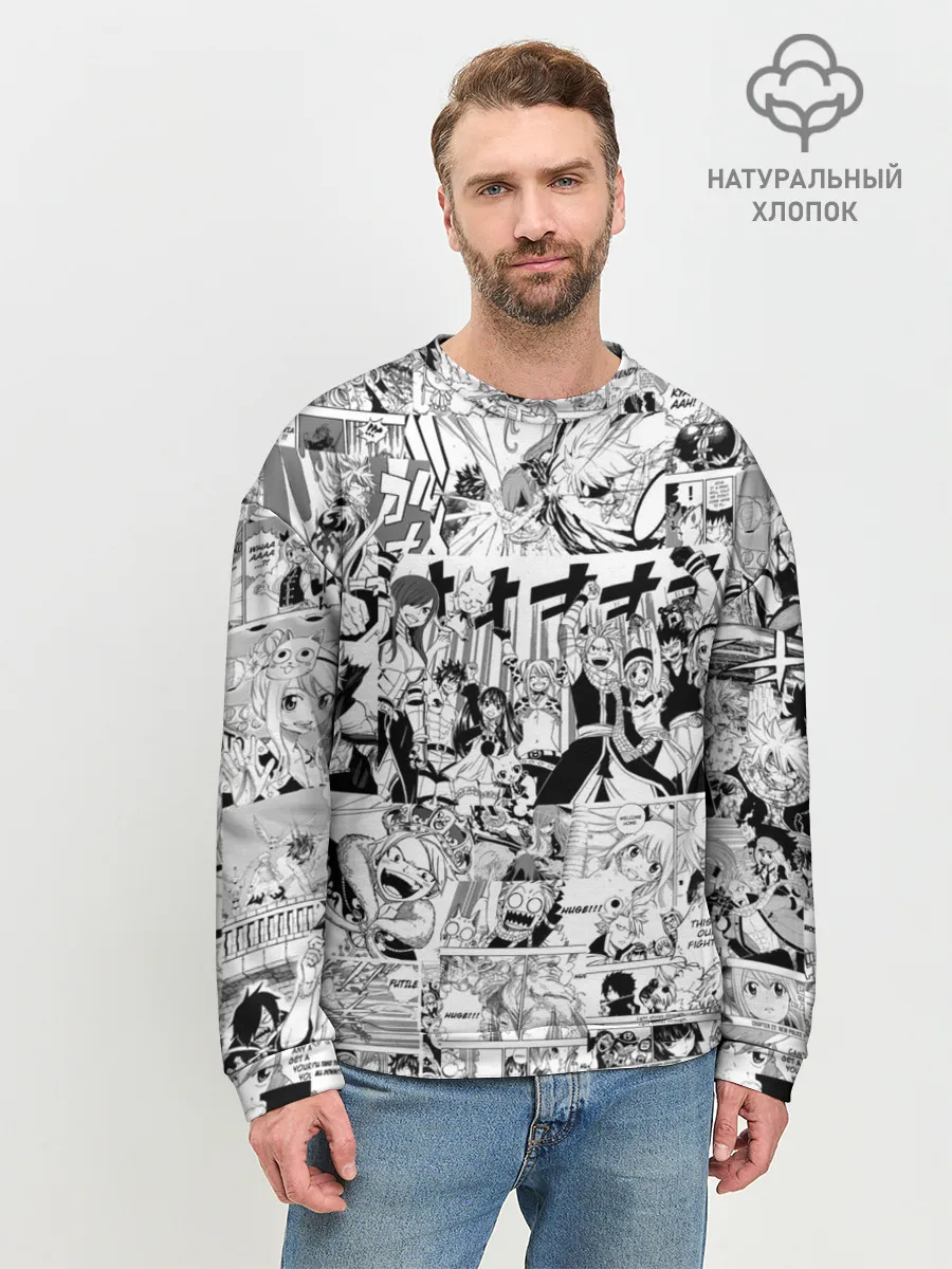 Мужской свитшот базовый / Хвост Феи Грей