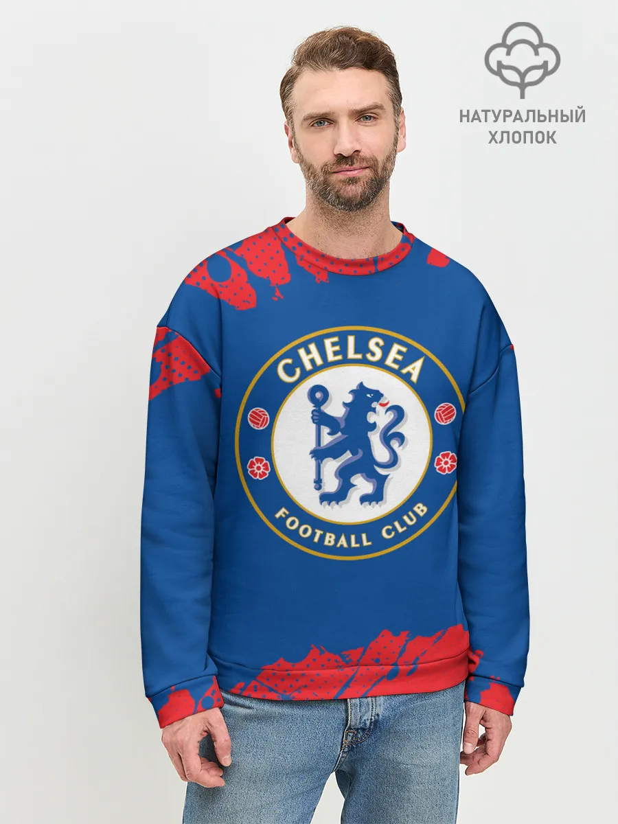 Мужской свитшот базовый / CHELSEA F.C. / ЧЕЛСИ