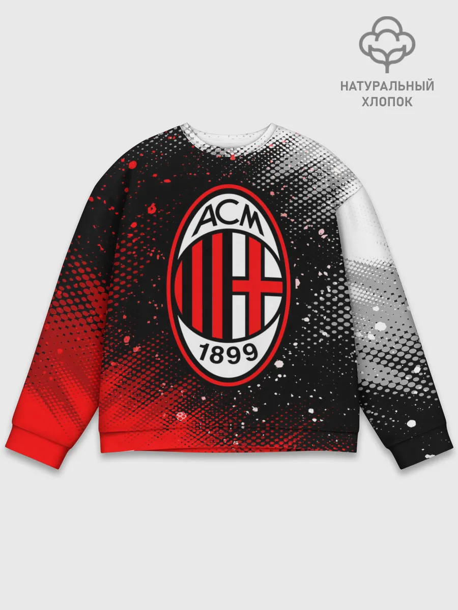 Мужской свитшот базовый / AC MILAN / МИЛАН