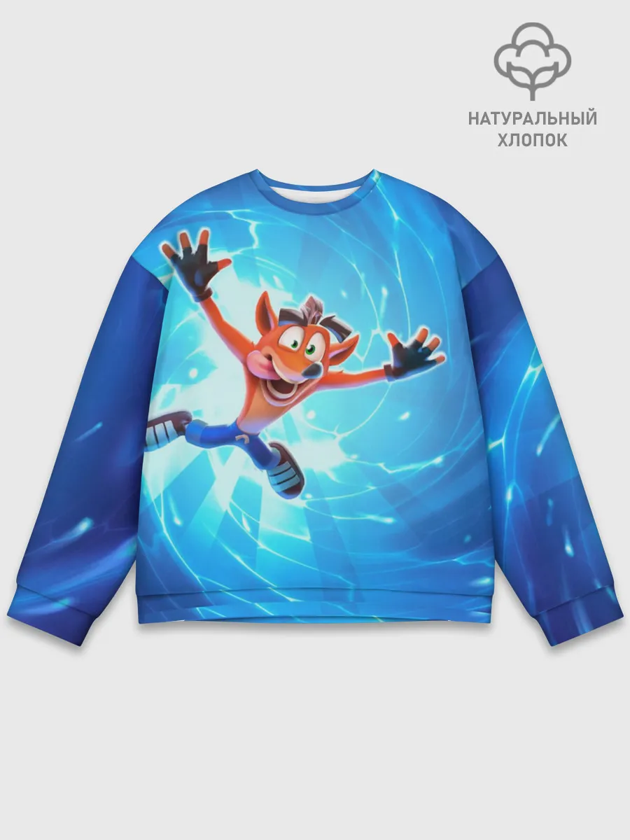 Мужской свитшот базовый / Crash Bandicoot