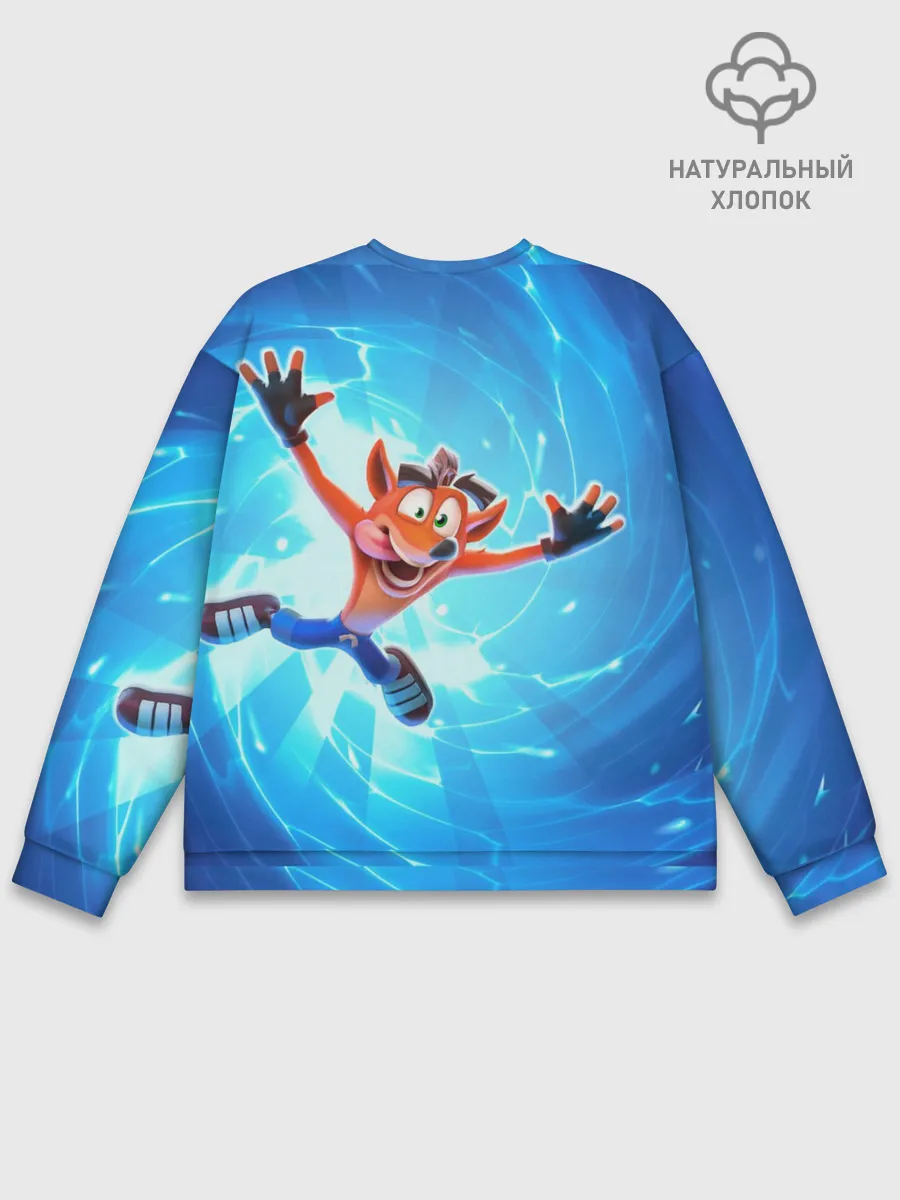 Мужской свитшот базовый / Crash Bandicoot