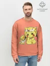 Мужской свитшот базовый / Pikachu Pika Pika