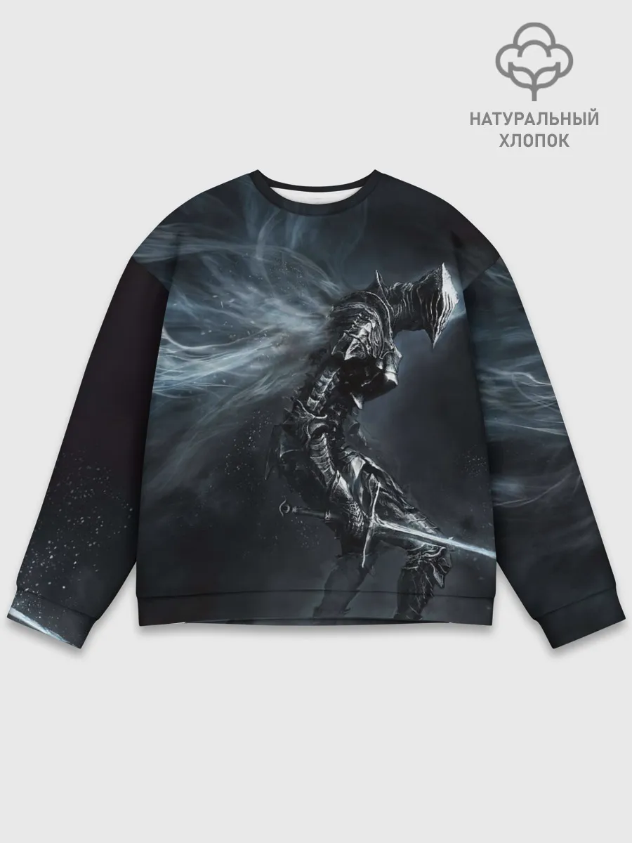 Мужской свитшот базовый / Ночной рыцарь