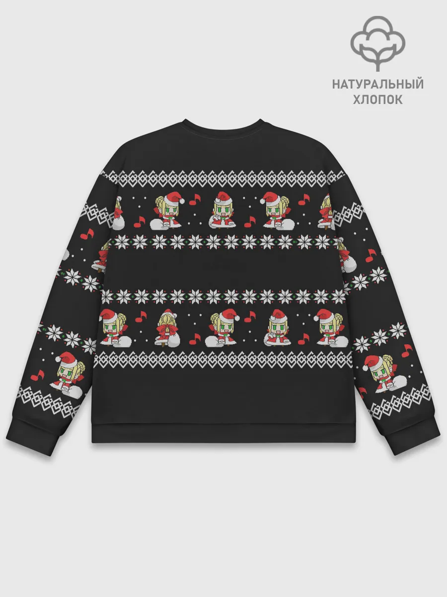 Мужской свитшот базовый / merry christmas padoru