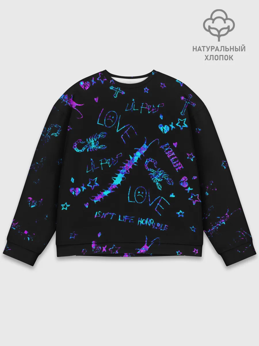 Мужской свитшот базовый / LIL PEEP / ЛИЛ ПИП
