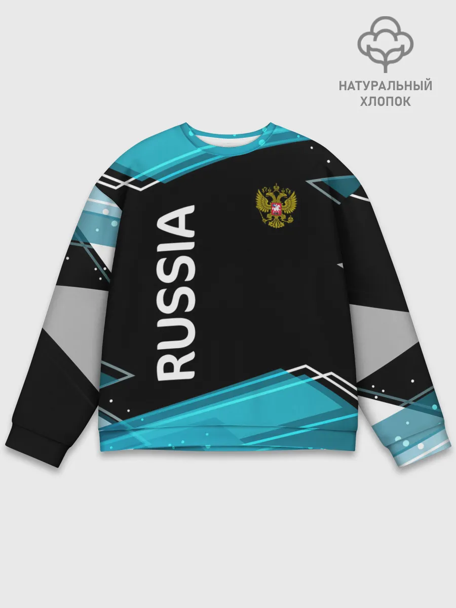 Мужской свитшот базовый / RUSSIA.
