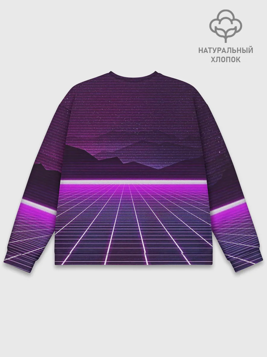 Мужской свитшот базовый / Synthwave