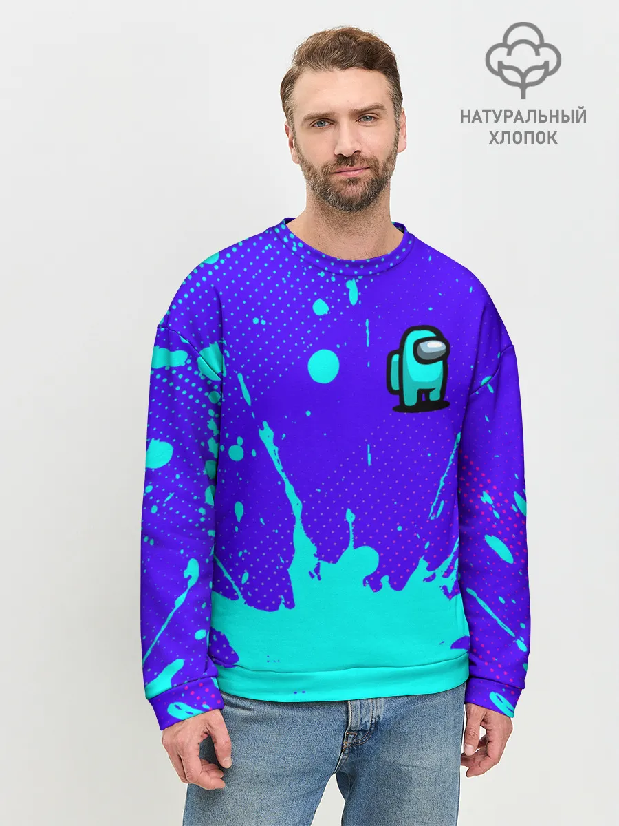 Мужской свитшот базовый / AMONG US / АМОНГ АС