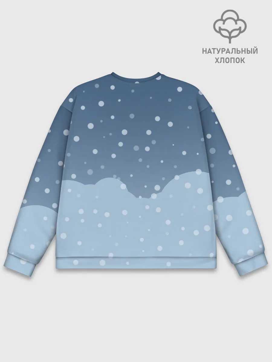 Мужской свитшот базовый / Новогодний Пикачу