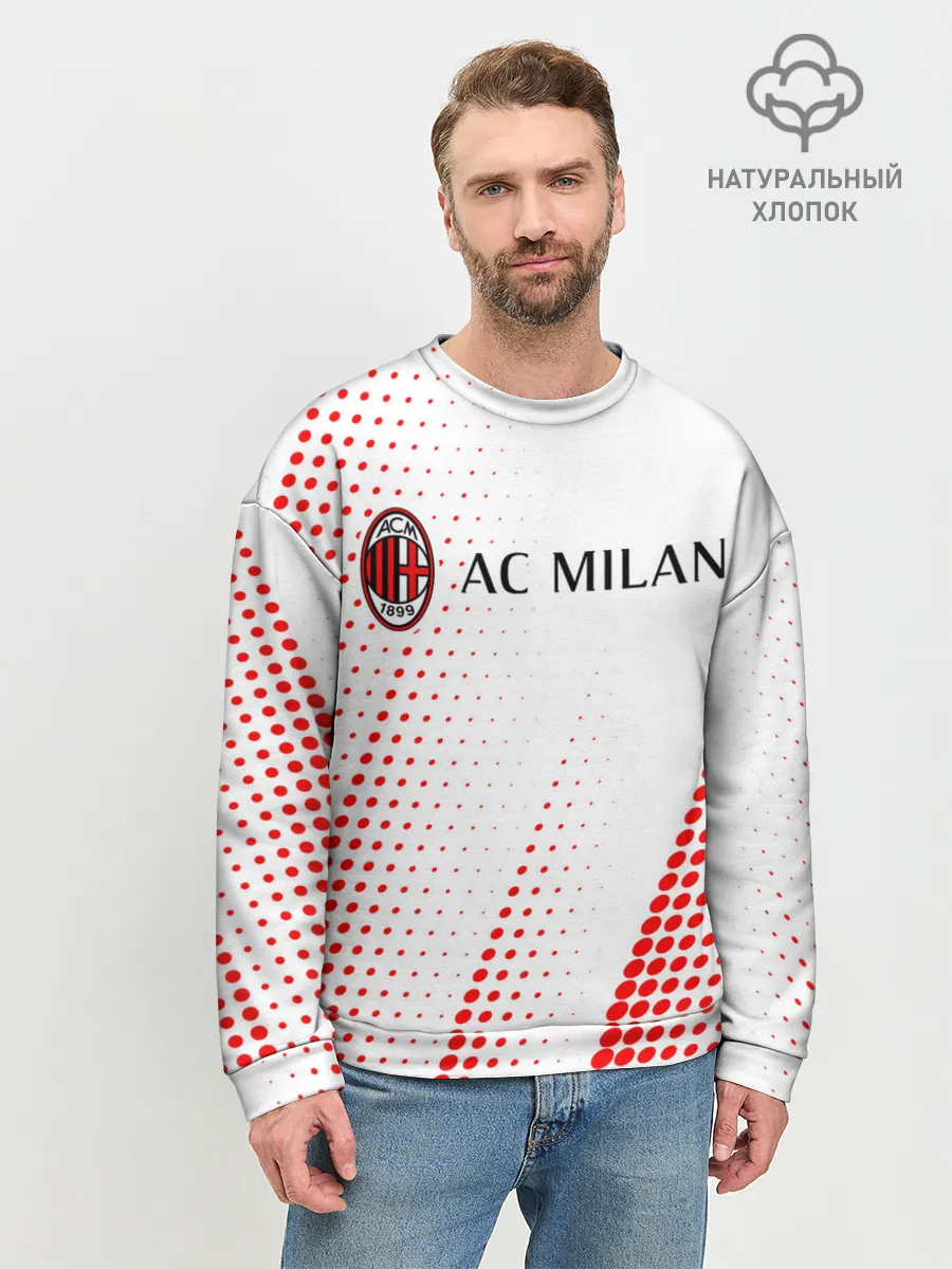 Мужской свитшот базовый / AC MILAN / МИЛАН