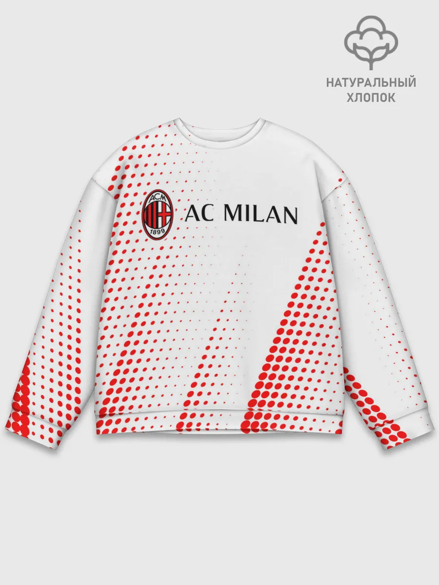 Мужской свитшот базовый / AC MILAN / МИЛАН