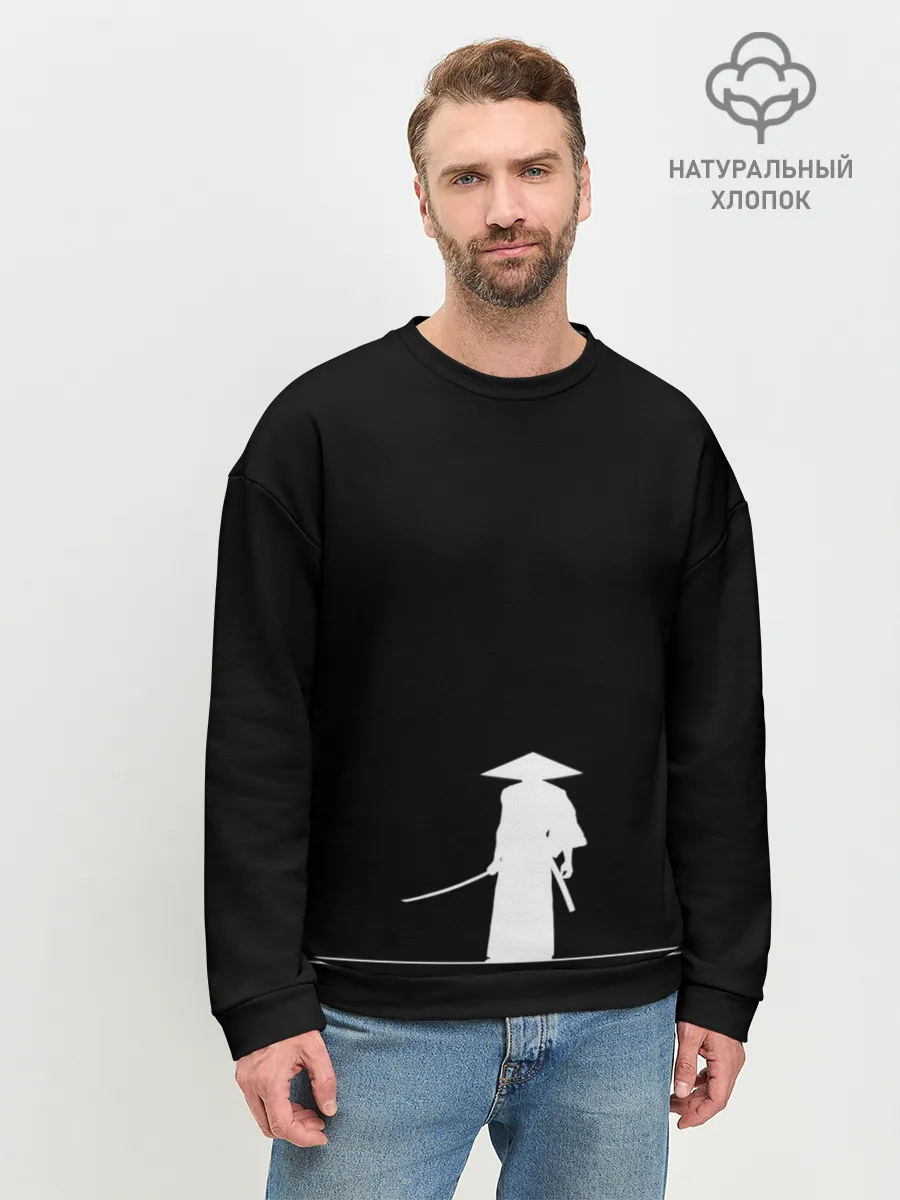 Мужской свитшот базовый / Одинокий самурай