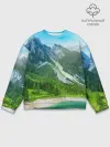 Мужской свитшот базовый / Альпийские горы