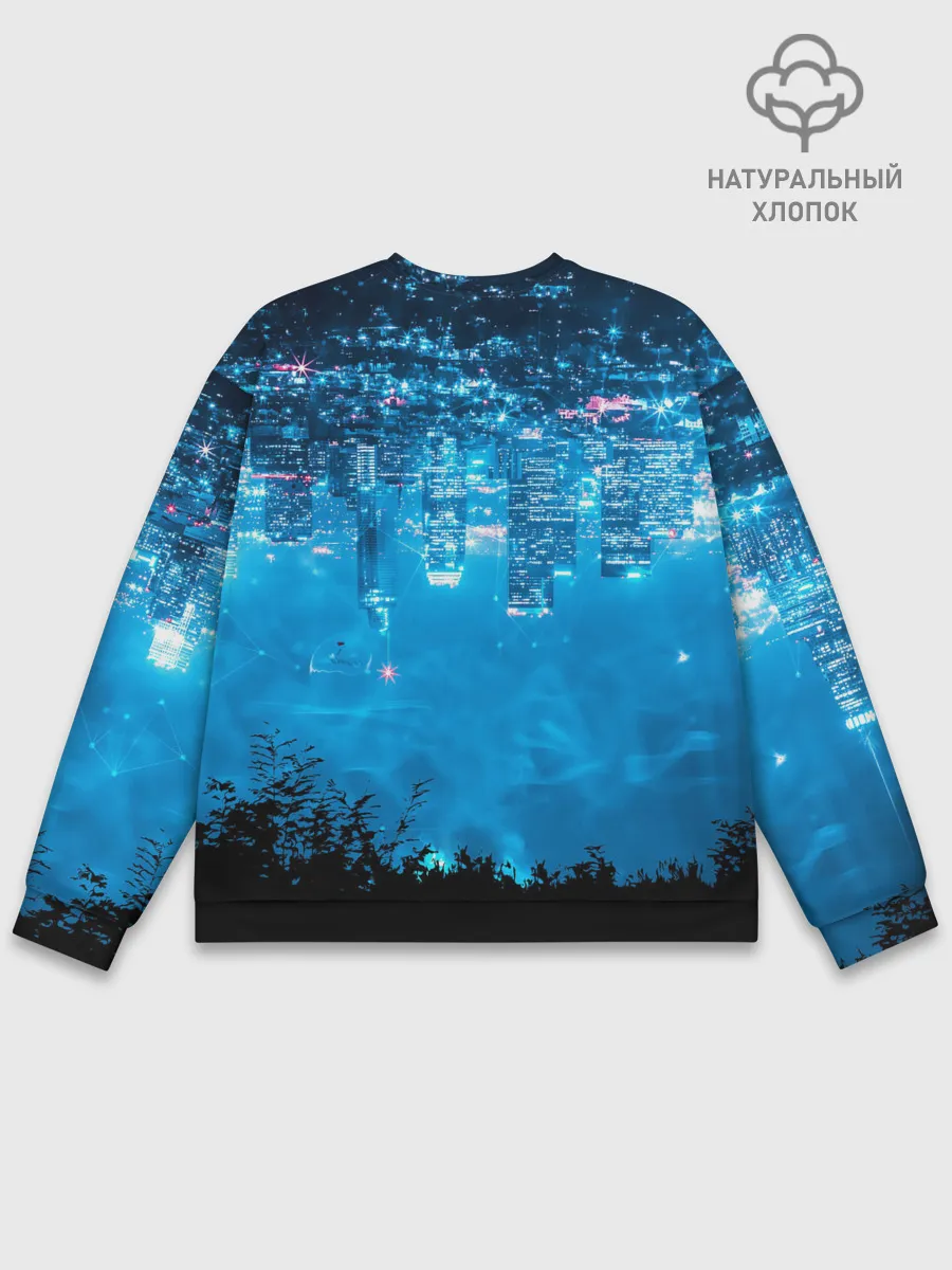 Мужской свитшот базовый / Перевернутый Мир