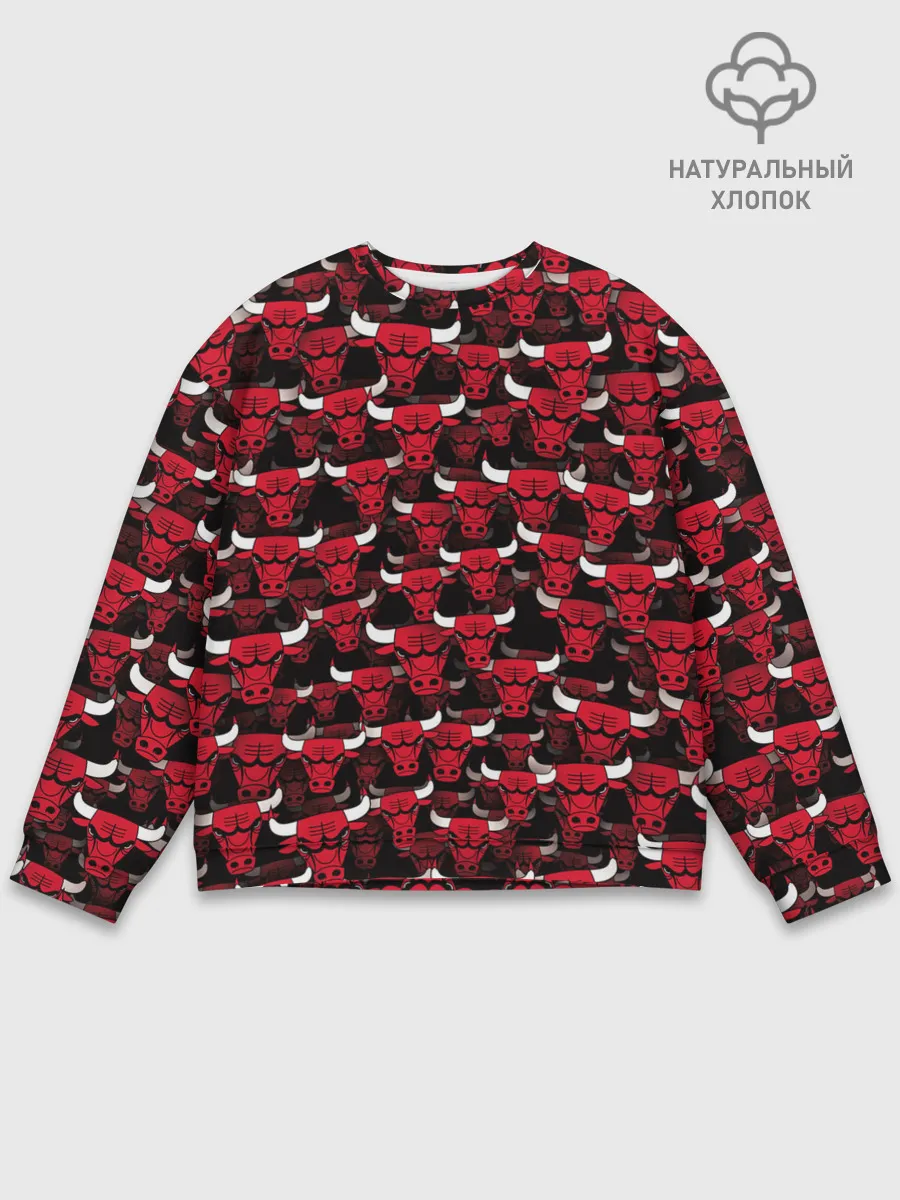 Мужской свитшот базовый / Быки Chicago Bulls