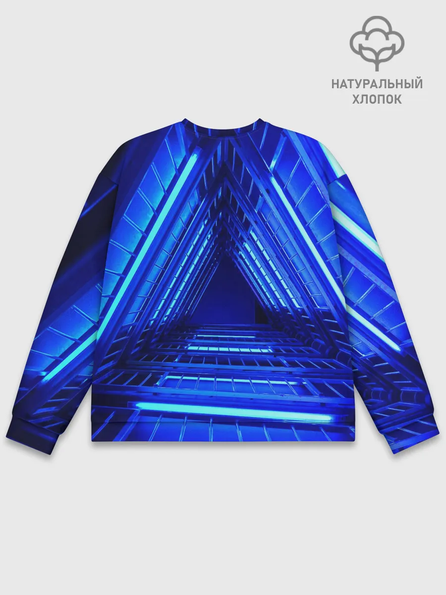Мужской свитшот базовый / Неоновый тоннель