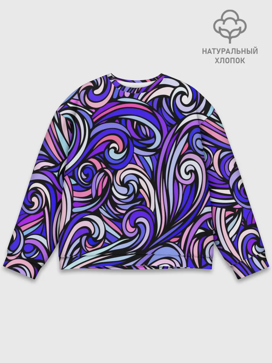 Мужской свитшот базовый / Волны