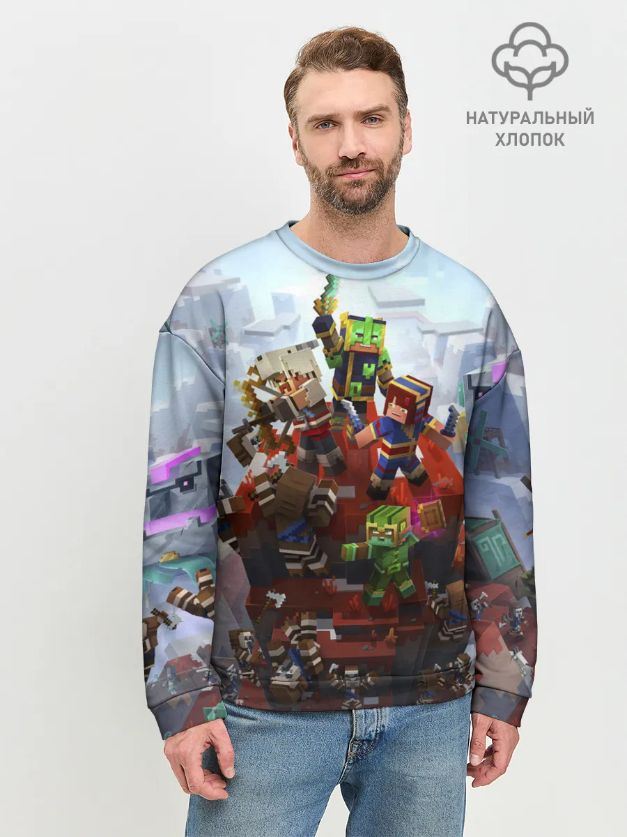 Мужской свитшот базовый / Minecraft Dungeons