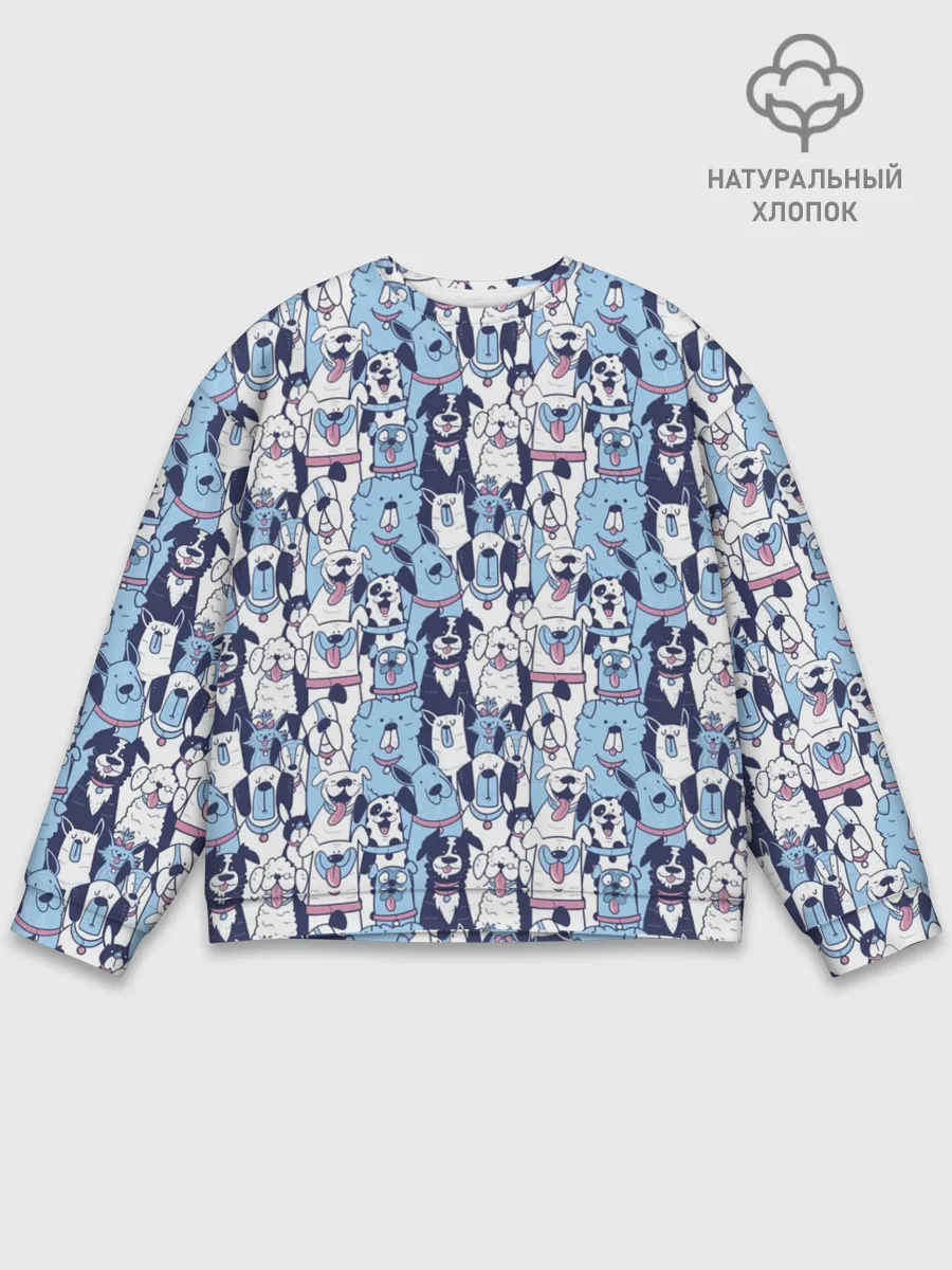 Мужской свитшот базовый / МИЛЫЕ ПЕСИКИ