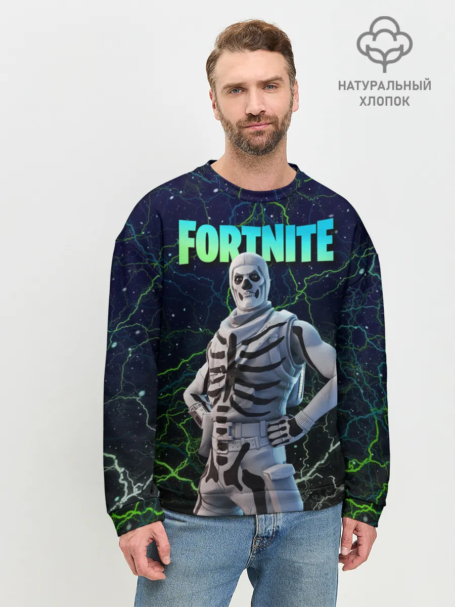 Мужской свитшот базовый / Fortnite Skull Trooper