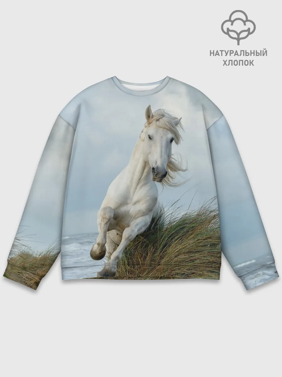 Мужской свитшот базовый / Лошадь