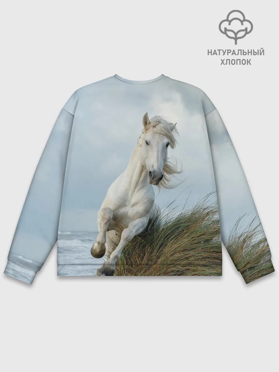 Мужской свитшот базовый / Лошадь
