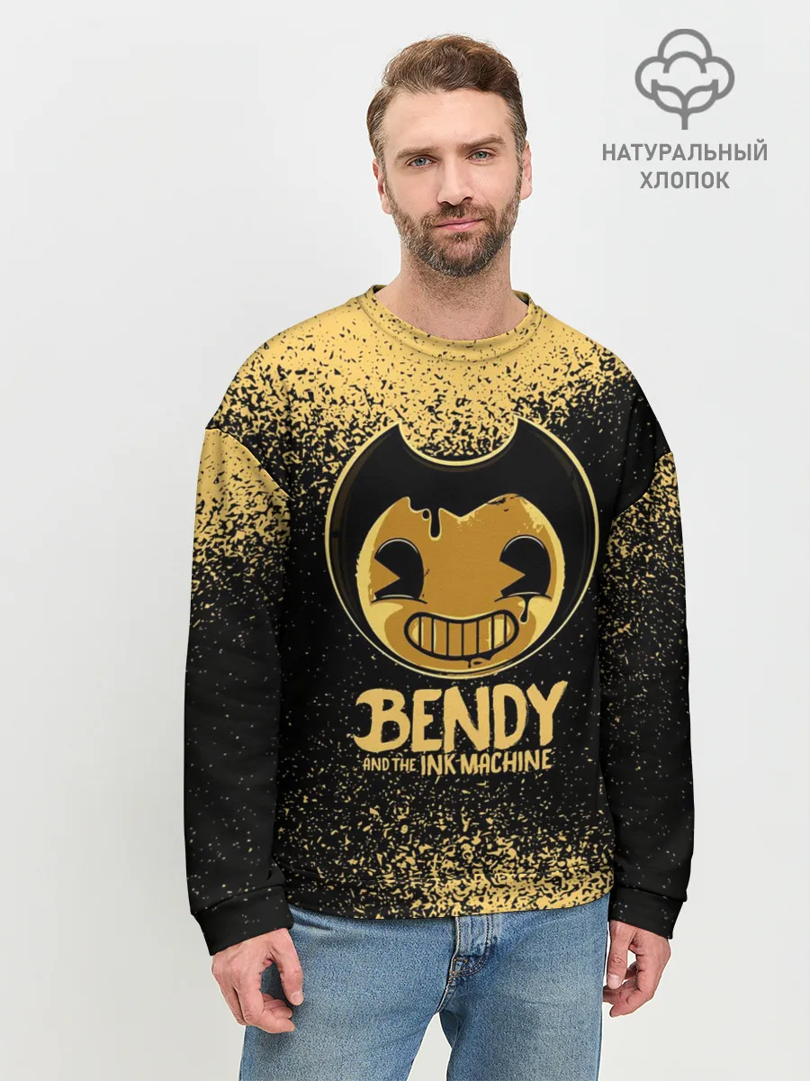 Мужской свитшот базовый / Bendy And The Ink Machine