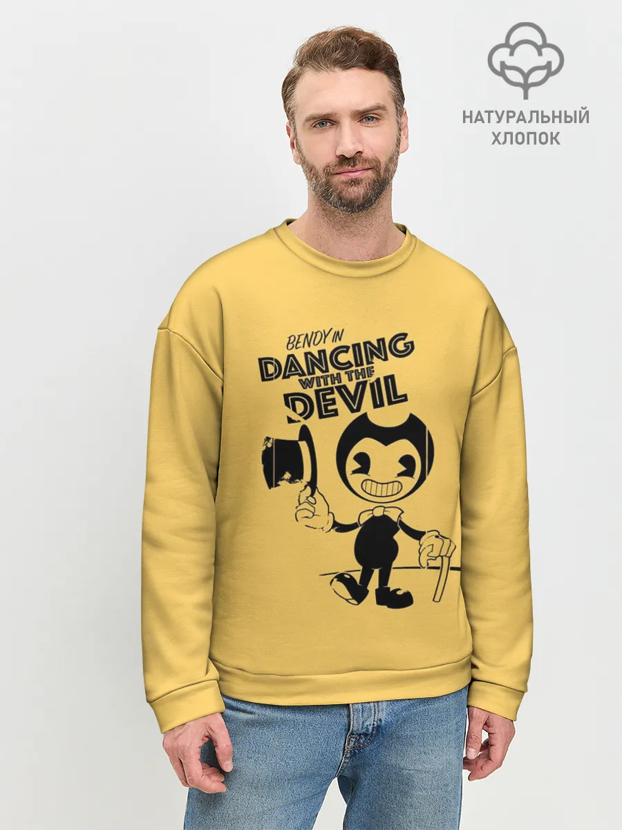 Мужской свитшот базовый / Bendy And The Ink Machine