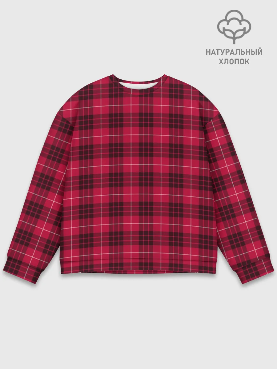 Мужской свитшот базовый / Клетка